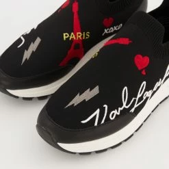 Karl Lagerfeld Black Miranda Knitted Trainers -Women Trainers store 25529209 large wl 03