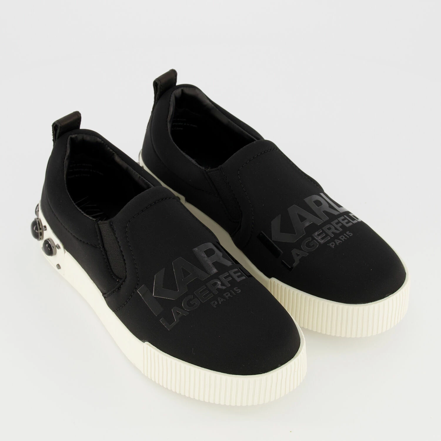 Karl Lagerfeld Black Logo Padded Trainers 3 Karl Lagerfeld Black Logo Padded Trainers