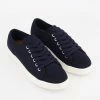 Solea Navy Woven Milly Trainers 2 Solea Navy Woven Milly Trainers -Women Trainers store 25564166 large wl 01