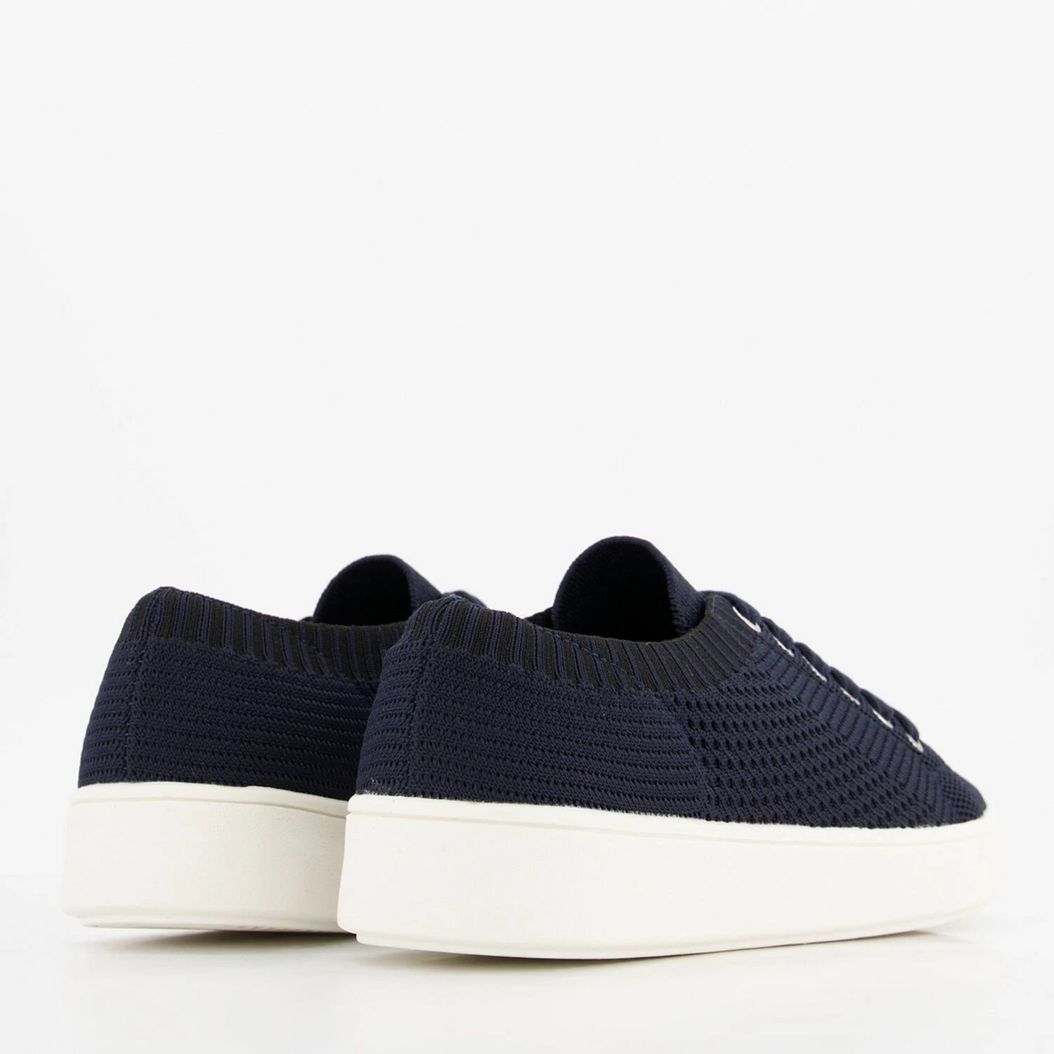 Solea Navy Woven Milly Trainers 4 Solea Navy Woven Milly Trainers - Image 2