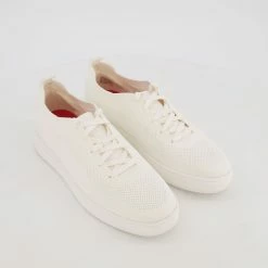 Fitflop White Woven Rally Trainers