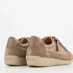 Geox Beige Myria Trainers -Women Trainers store 25590853 large wl 02