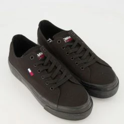 Tommy Hilfiger Black Platform Trainers