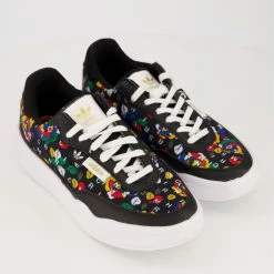 Adidas Black Her Court Floral Trainers