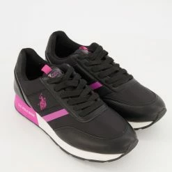 US Polo Assn Black Branded Trainers