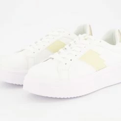 Claudia Ghizzani White Lightning Bolt Trainers -Women Trainers store 25658301 large wl 03