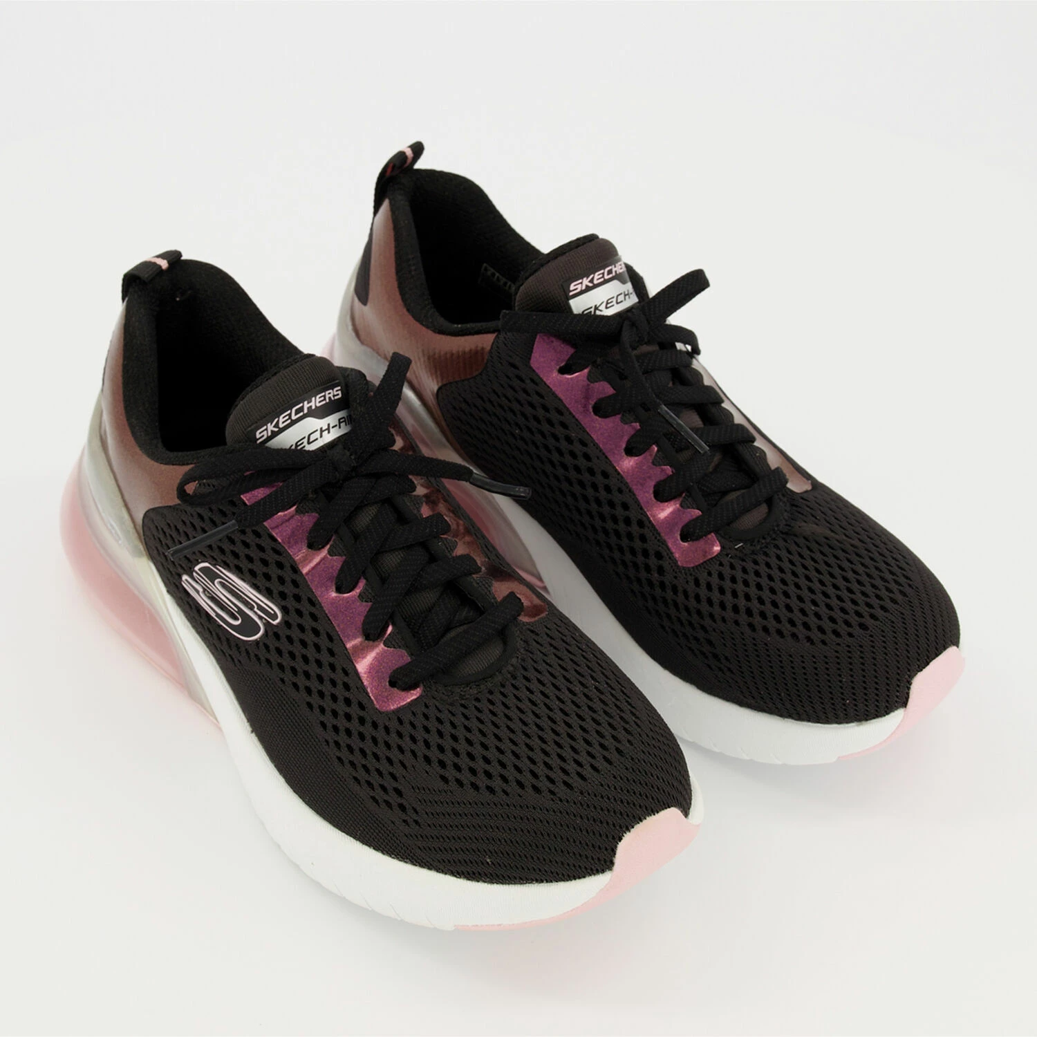 Skechers Black Skech-Air Trainers 3 Skechers Black Skech-Air Trainers
