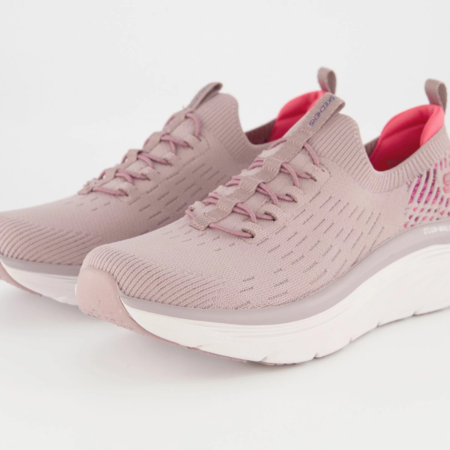 Skechers Mauve D'Lux Walker Trainers 5 Skechers Mauve D'Lux Walker Trainers - Image 3