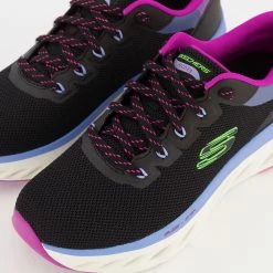 Skechers Black Arch Fit Glide Step Highlighter Trainers 7 Skechers Black Arch Fit Glide Step Highlighter Trainers -Women Trainers store 25694631 large wl 03