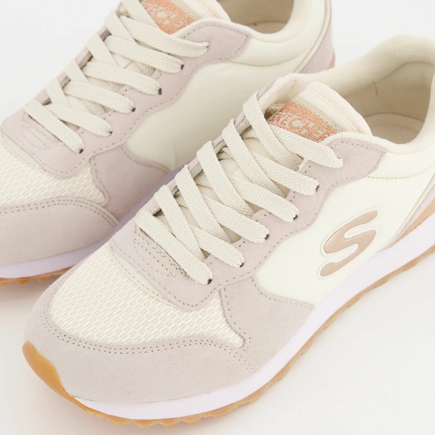 Skechers Taupe OG 85 Goldn Gurl Trainers 5 Skechers Taupe OG 85 Goldn Gurl Trainers - Image 3