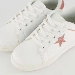 Tally Weijl White Glitter Star Trainers -Women Trainers store 25717830 large wl 03
