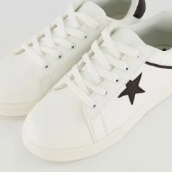 Tally Weijl White Star Trainers -Women Trainers store 25717841 large wl 03