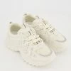 Truffle White Paris Trainers