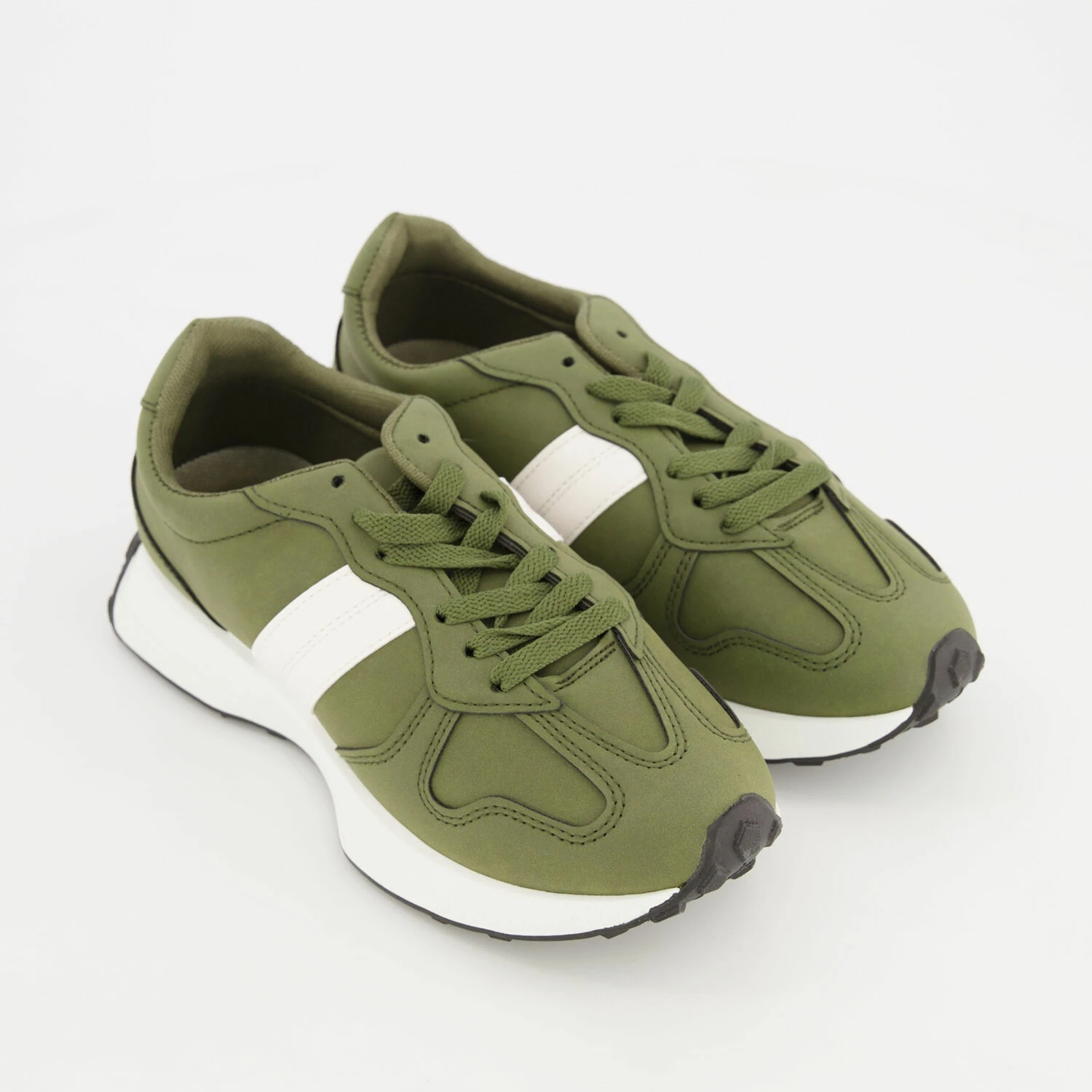 Truffle Collection Green Lace Up Trainers 3 Truffle Collection Green Lace Up Trainers