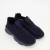 No Doubt Navy Blue Mesh Sock Trainers -Women Trainers store 25727720 large wl 01