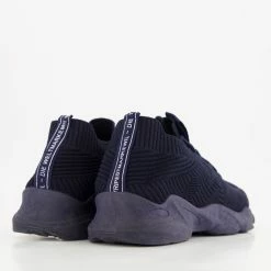No Doubt Navy Blue Mesh Sock Trainers -Women Trainers store 25727720 large wl 02