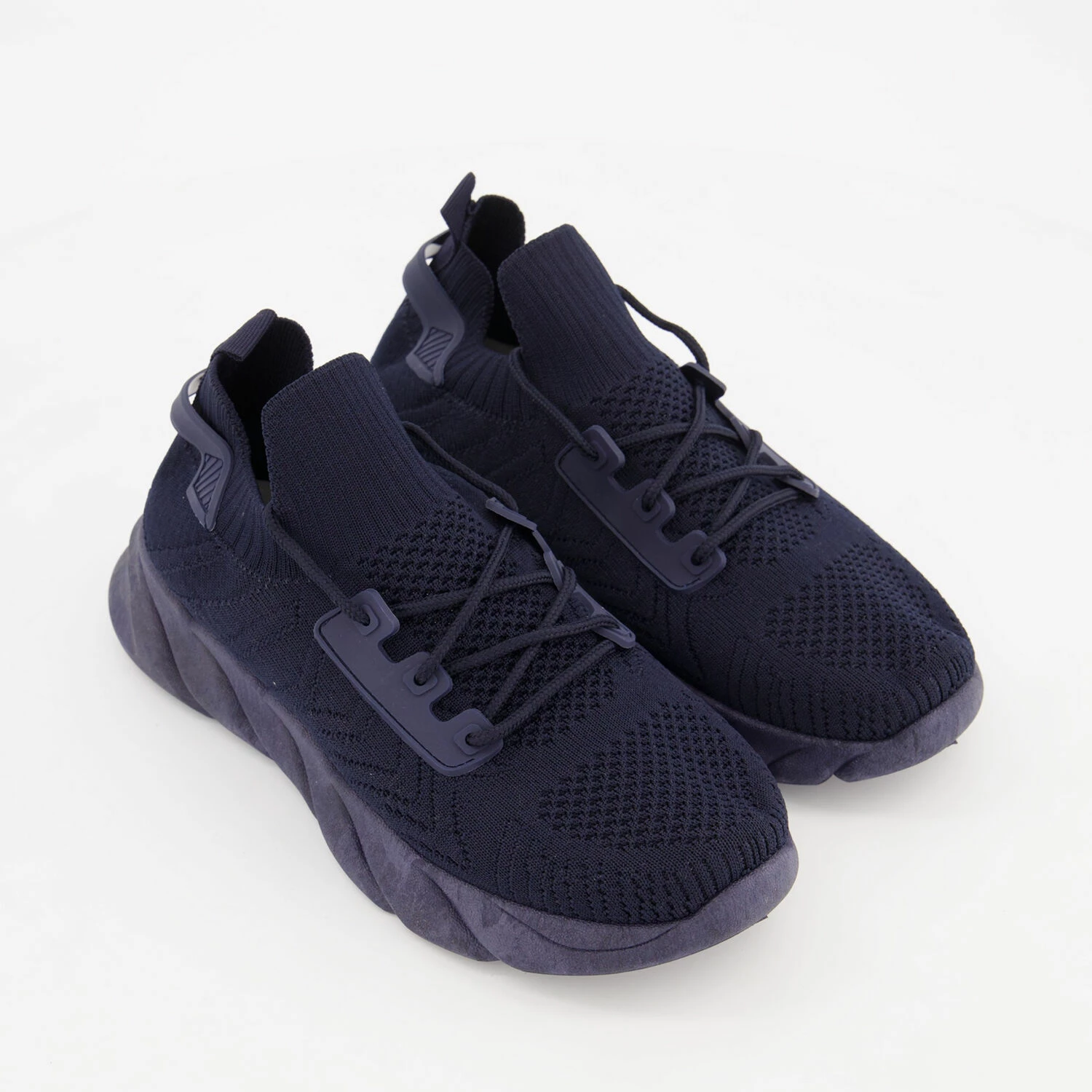 No Doubt Navy Knitted Trainers 3 No Doubt Navy Knitted Trainers