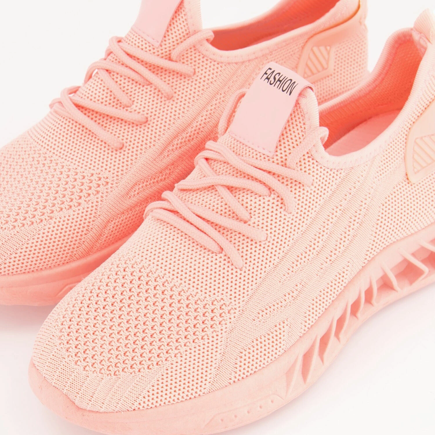 No Doubt Pink Knitted Trainers 5 No Doubt Pink Knitted Trainers - Image 3