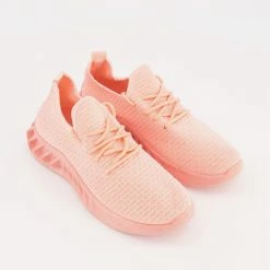 No Doubt Pink Knitted Trainers