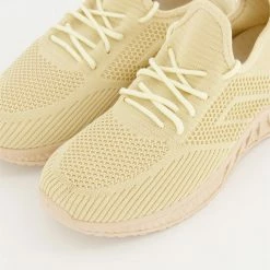 Chic Cream Knitted Trainers -Women Trainers store 25727823 large wl 03