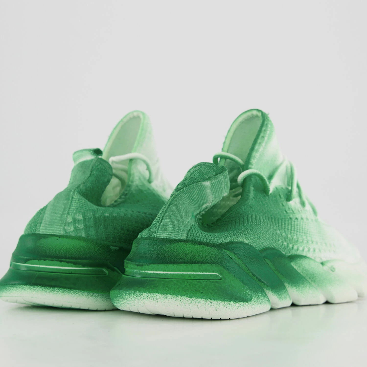 Chic Green Knitted Trainers 4 Chic Green Knitted Trainers - Image 2