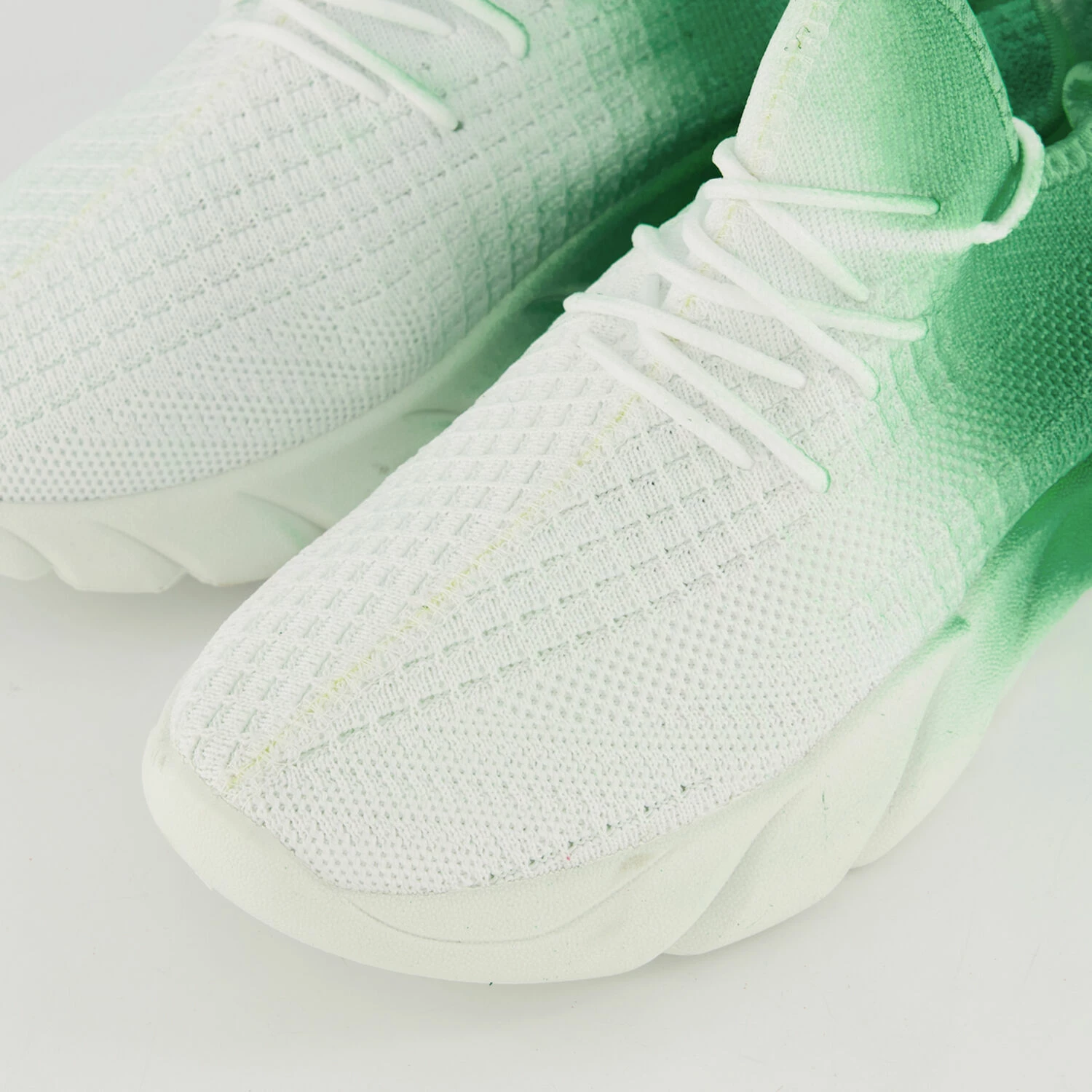 Chic Green Knitted Trainers 5 Chic Green Knitted Trainers - Image 3