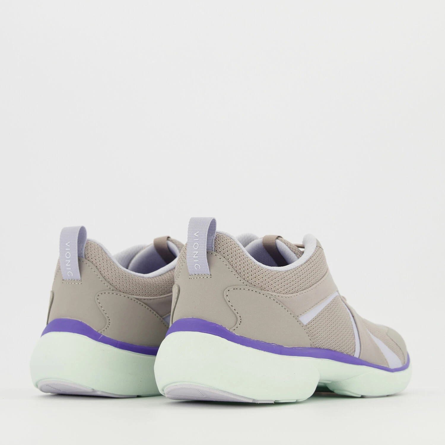 Vionic Grey & Purple Classic Trainers 4 Vionic Grey & Purple Classic Trainers - Image 2