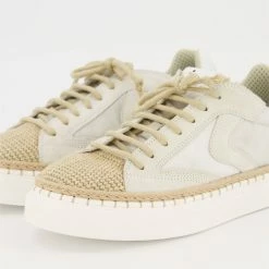 Voile Blanche Grey Leather Woven Trainers -Women Trainers store 25746830 large wl 03