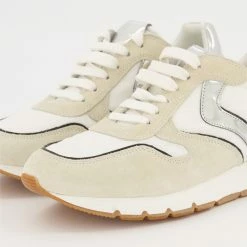 Voile Blanche White Leather Metallic Trainers -Women Trainers store 25746981 large wl 03