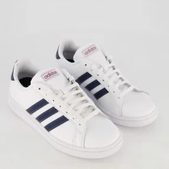 Adidas White Grand Court Trainers