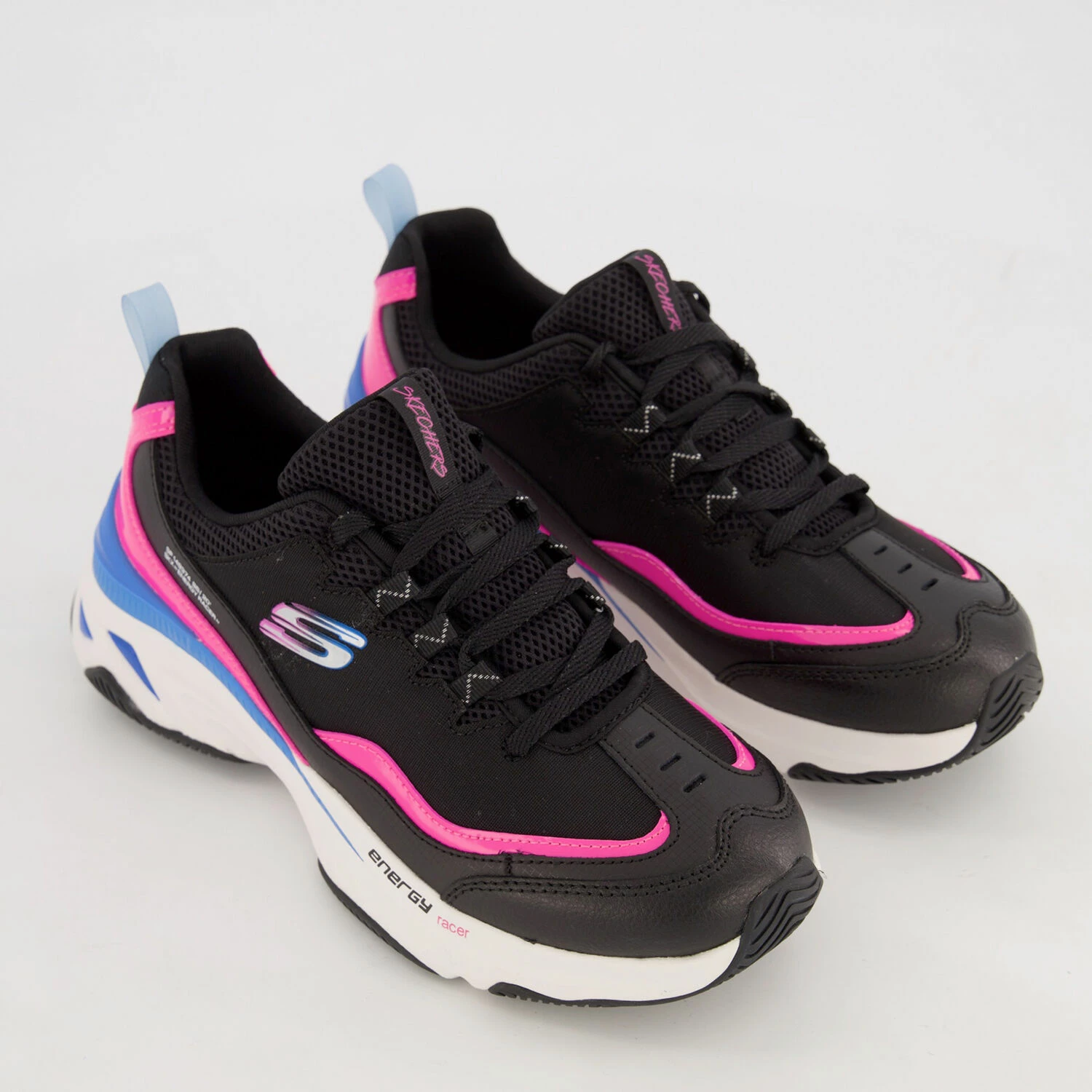 Skechers Black Energy Racer Trainers 3 Skechers Black Energy Racer Trainers