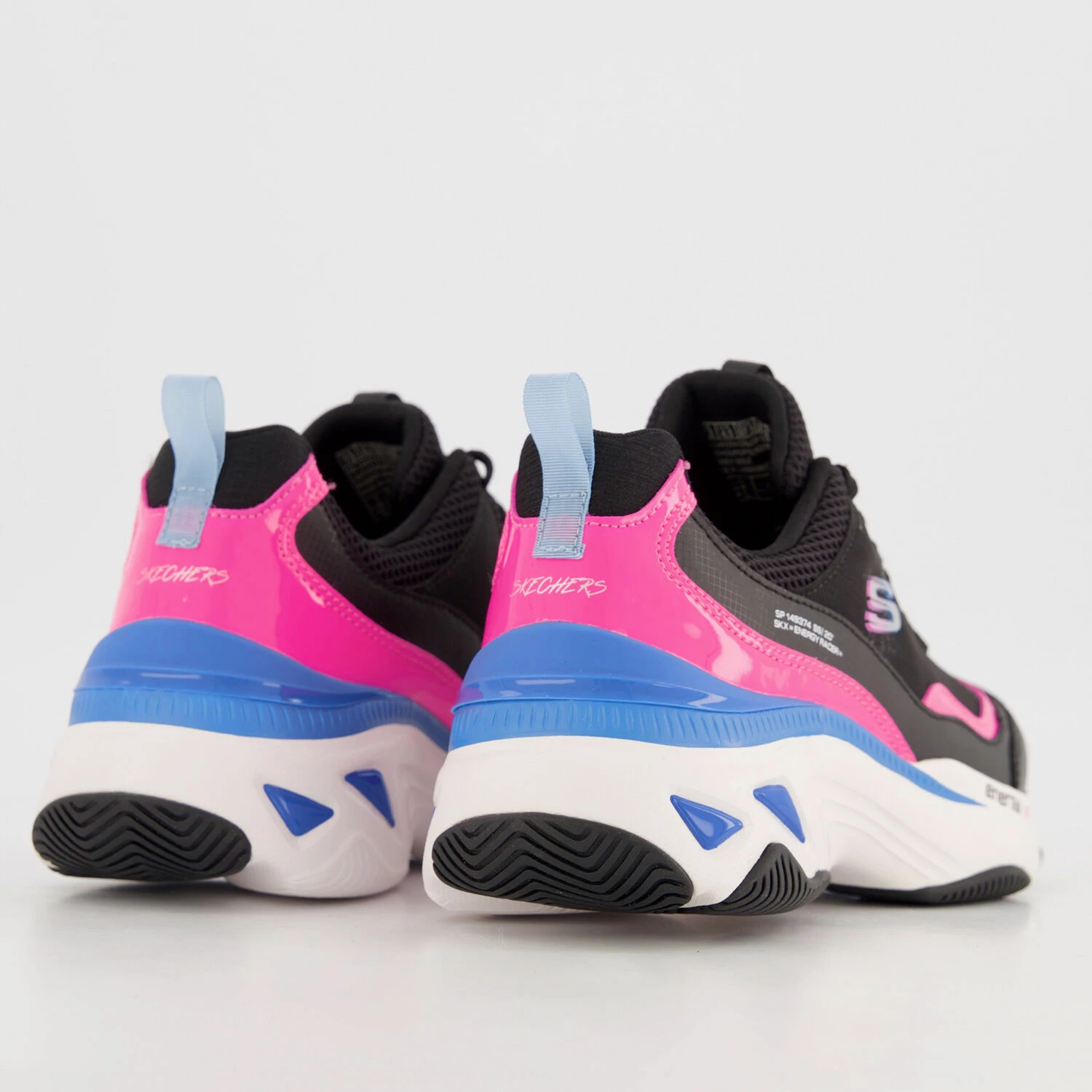 Skechers Black Energy Racer Trainers 4 Skechers Black Energy Racer Trainers - Image 2