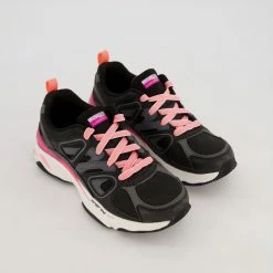 Skechers Black & Pink Energy Racer Trainers