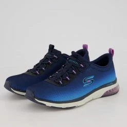 Skechers Blue Ombre Skech-Air Edge Trainers 7 Skechers Blue Ombre Skech-Air Edge Trainers -Women Trainers store 25865616 large wl 03