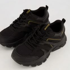 Skechers Black Lace Up Trainers -Women Trainers store 25905458 large wl 03