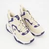 Skechers Cream & Navy Vibez Trainers -Women Trainers store 25905514 large wl 01