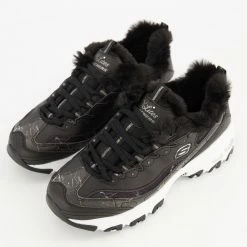Skechers Black Dlites Trainers -Women Trainers store 25905536 large wl 03