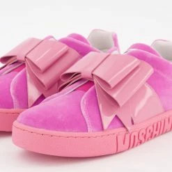 Moschino Milano Pink Bow Trainers -Women Trainers store 77319329 large wl 03