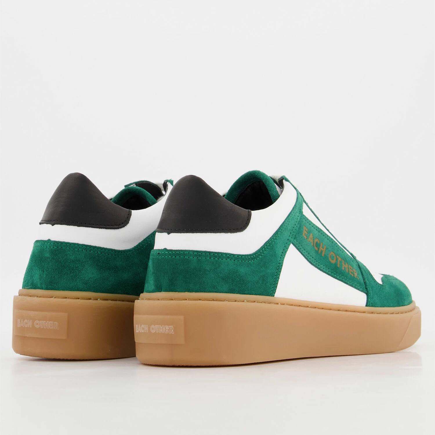 Each Other Green Leather Branded Trainers 4 Each Other Green Leather Branded Trainers - Image 2