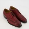 Savile Row Red Leather Wingtip Brogues